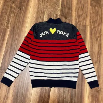 [ JUN&ROPE ] 준앤로페 골프 방한 니트 지퍼 자켓