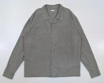 SEEALL 오픈 카라 셔츠 긴팔 셔츠 사다리 자수 46