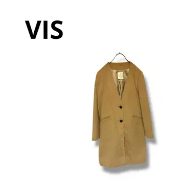 [비스] 아우터 체스터 코트 심플 귀여운 베이지 L