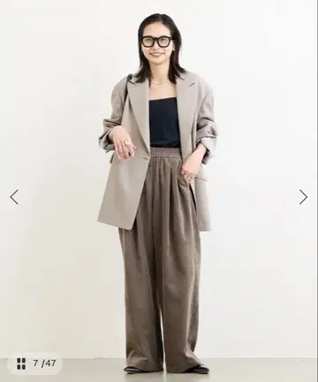 저널 스탠다드 코듀로이 와이드 팬츠 브라운 36 사이즈