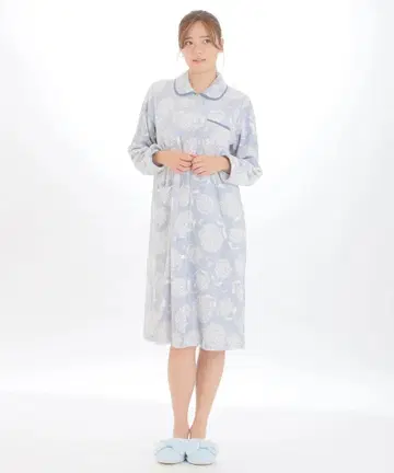 새상품 63367 나르에 스노우 파우더 아리섬 플라워 원피스 블루