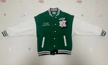 9090 바시티 자켓 그린