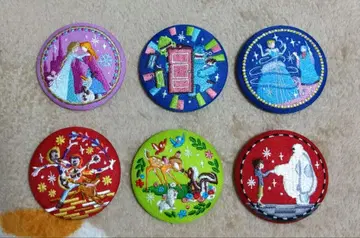디즈니 자수 캔뱃지 6종 세트