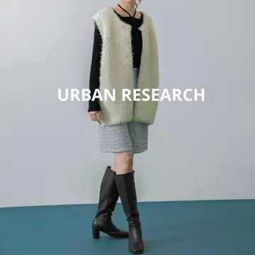 새상품급 URBAN RESEARCH 고급 트위드 하프 팬츠 S 가을/겨울