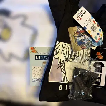 미사용 은혼 시마무라 콜라보 여름용 이불, T셔츠 & 에코백 세트