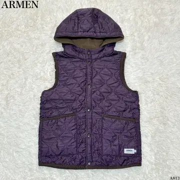 [새상품급] 아멘 다운 베스트 리버서블 0 사이즈 폴란드제 후드 부착