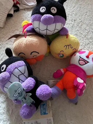 호빵맨 봉제 인형 5체 세트