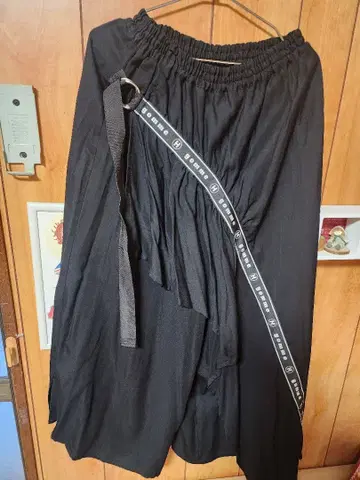 gomme 로고 테이프 턱 랩 팬츠