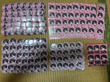 초코라비 사쿠라 군 폴라로이드 캔뱃지 묶음 판매 사인 포함