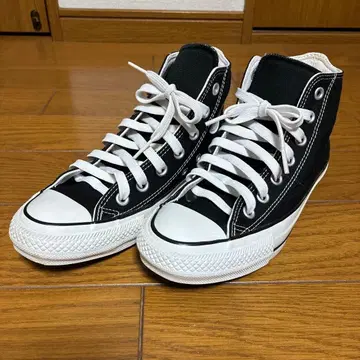 [ 새상품급 ] CONVERSE 100주년 하이컷 블랙 24cm