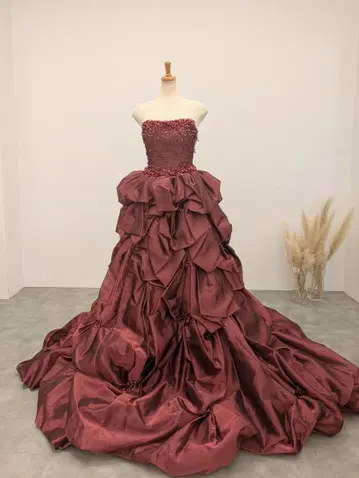 [사진발 최고] 9~11호 보르도 컬러 드레스