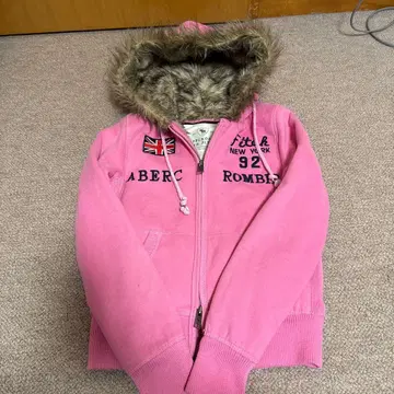 ABERCROMBIE AND FITCH 핑크 후드티 S