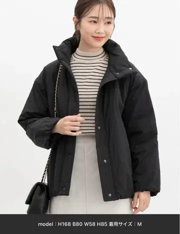 허니즈 스탠드 충전솜 블루종 블랙 S 사이즈