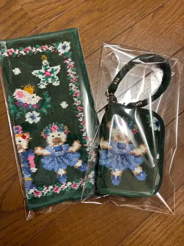 페이러 신상 호두까기 인형 다크 그린 손수건과 소품함 세트