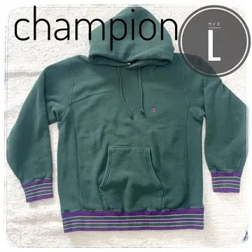 [ Champion ] 리버스 위브 풀오버 후드티 후디 청단택