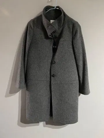 BEAUTY & YOUTH 그레이 체스터 코트 S