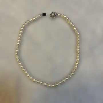 조개 펄 목걸이 꽃 모양 잠금장치