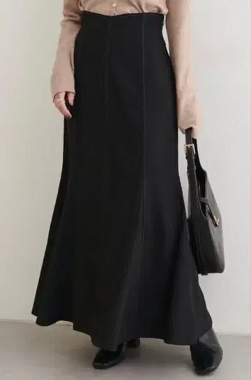 natural couture 하트 허리 기모 머메이드 스커트