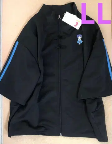 새상품 란마 1/2 텐도 아카네 반팔 풀집업 자켓 블랙 LL 사이즈