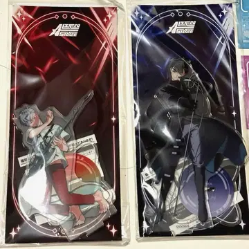 아크릴 스탠드 2개 세트 빨간색 파랑