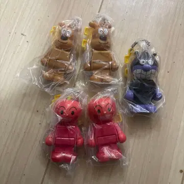 호빵맨 가챠가챠 블록 피규어 5체 세트