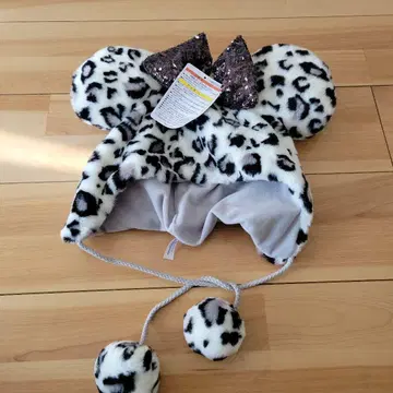 레오파드 무늬 미니 팬캡 레오파드 디즈니 완판 레어 랜드