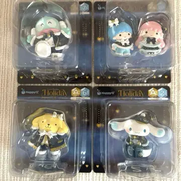 산리오 Happy holiday 복권 A상 시나몬 피규어 4세트
