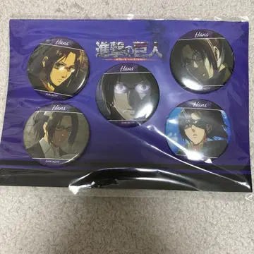 진격의 거인 한지 조에 캔뱃지 세트