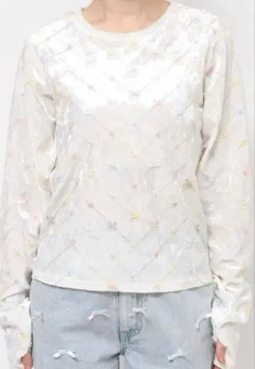 merry jenny petit flower embroidery tops