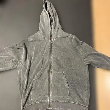 G.M.S. 그레이 후드 부착 후드티 L 사이즈