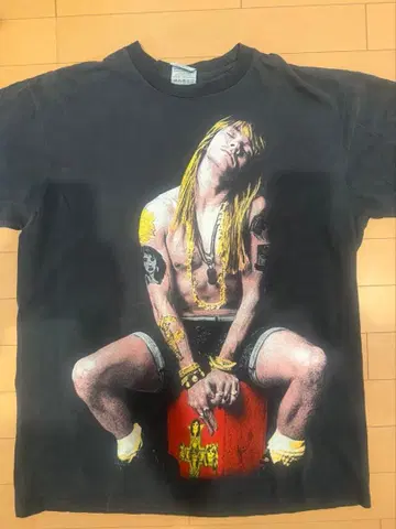 액셀 로즈 T셔츠 건즈 앤 로지스 부트레그 XL 90s