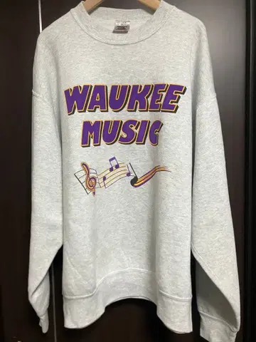 WAUKEE MUSIC 맨투맨 L 사이즈 그레이