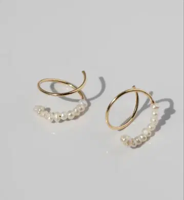 mimi33 펄 골드 귀걸이