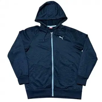 PUMA 래글런 슬리브 집업 후드티 자수 로고 원 포인트 푸마