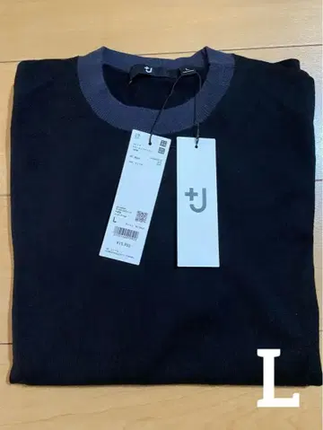 UNIQLO +J 캐시미어 크루넥 스웨터 긴팔 새상품 블랙 L