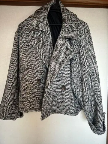 헤링본 패턴 테일러드 자켓