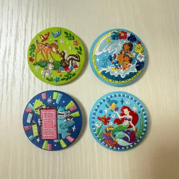 디즈니 자수 캔뱃지