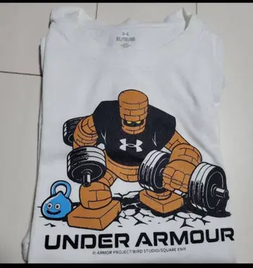 드래곤 퀘스트 언더아머 덤벨 골렘 T셔츠