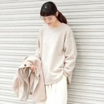 카구레 시프 파일 풀오버 울 보아 오트밀