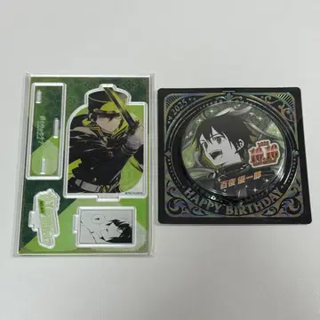 종말의 세라프 백야 미카엘 생일 명장면 디오라마 피규어 캔뱃지