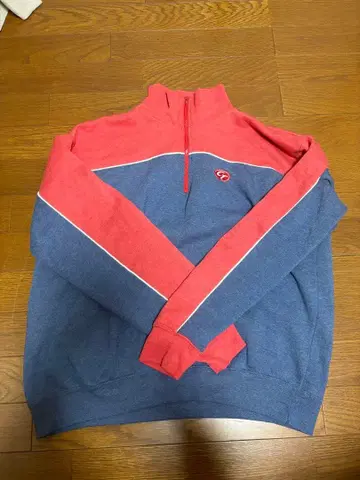 캘리포니아 집업 후드티 레드 블루