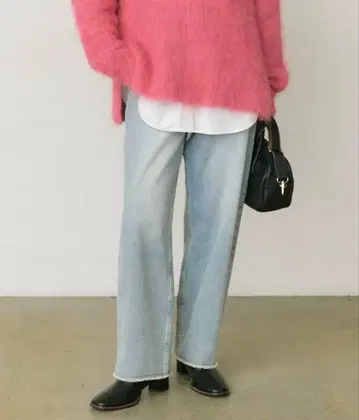 타테 스트레치 발길이 데님 팬츠 퓨어세신