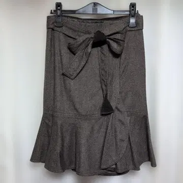 새상품 FRAGILE 플레어 스커트 S 다크 브라운