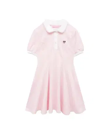 허니시나몬 로고참 A라인 폴로 원피스