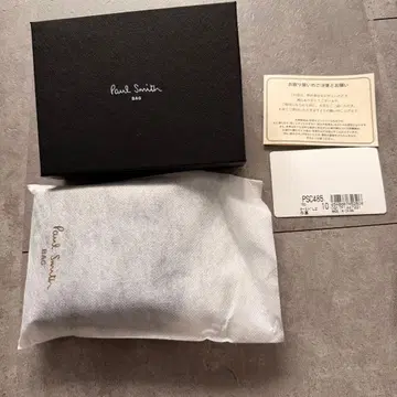 폴 스미스 블랙 가죽 접이식 지갑 박스 포함
