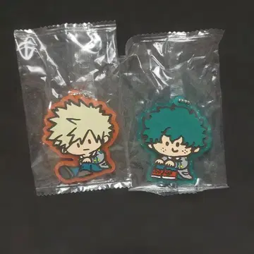 미도리야 이즈쿠 바쿠고 카츠키 러버 키링 세트