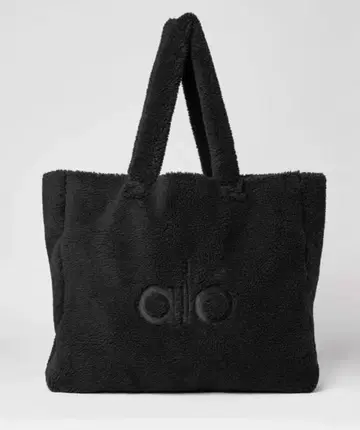 alo 플리스 토트백 블랙