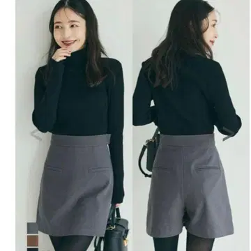 BASEMENT 베이스먼트 온라인 스커트 숏팬츠 그레이