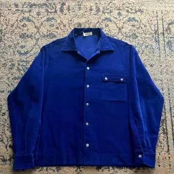 60s 코듀로이 셔츠 쉘 버튼 빈티지 (참고: 50s 레이온)