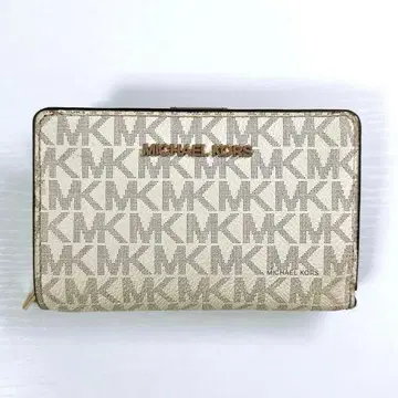 MICHAEL KORS 화이트 이단 접이식 지갑